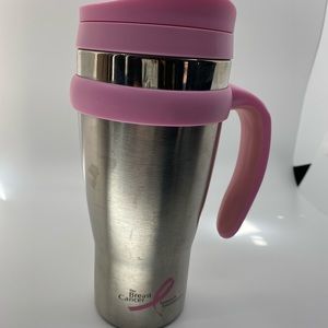 Breast cancer awareness insulated cup
